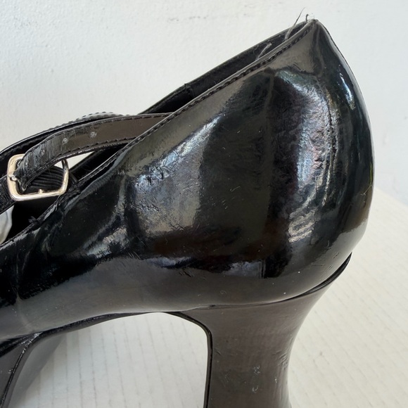 Pleaser Black Patent Mary Jane Platform Heels Size 8.5 - Picture 15 of 16